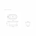 Wastafelvorm steun volledig koperen Calla Viadurini