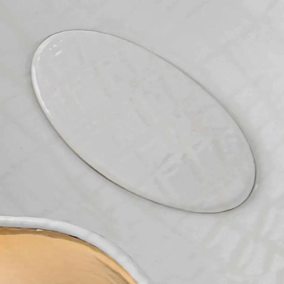 Moderne design keramische wastafel gemaakt in Italy Cube Viadurini