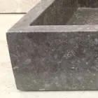 Jeff designwastafel uit één stuk in natuursteen Viadurini