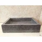 Jeff designwastafel uit één stuk in natuursteen Viadurini