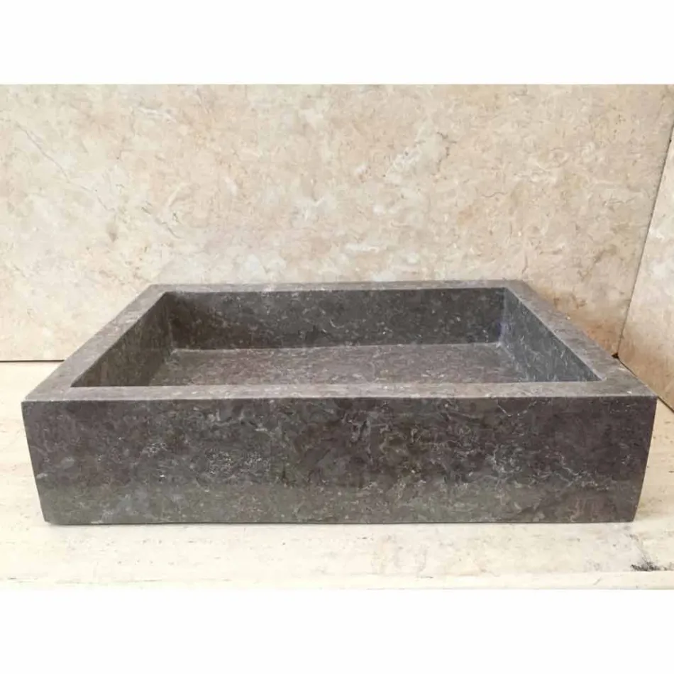 Jeff designwastafel uit één stuk in natuursteen Viadurini