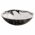 Ronde opzetwastafel in hars, Bussoleno Viadurini