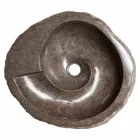 Moderne designwastafel in riviersteen, Busca Viadurini