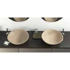 Moderne ronde vrijstaande wastafel gemaakt in Italië, Donnas Viadurini