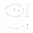 Ovale vrijstaande aanrecht wastafel geproduceerd in Italië, Frascati Viadurini