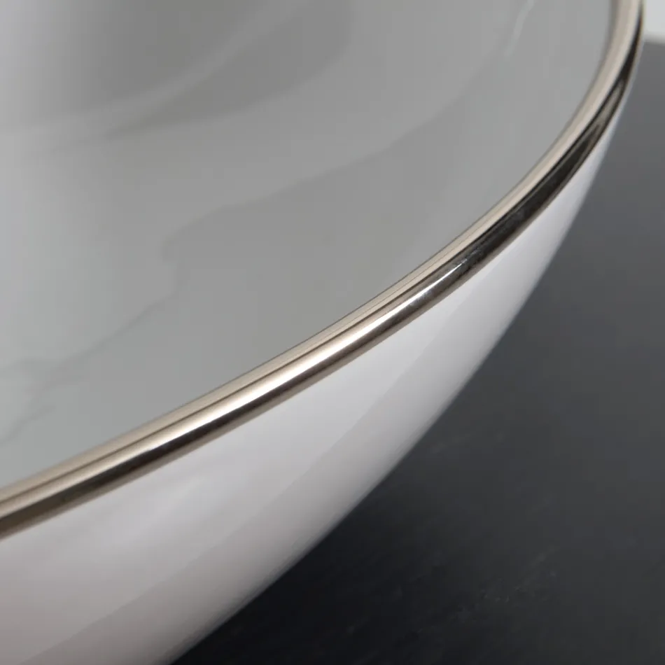 Opzetwastafel in gekleurd keramiek verschillende afwerkingen L 65 cm - Kubus Viadurini