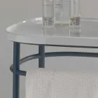 Wastafel volledig keramische metalen voet Marta Viadurini