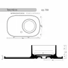 Sink gemaakt van keramiek modern vormgegeven Marta Viadurini