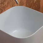 Wastafel in modern design keramiek Star Plein 40x40 cm Viadurini