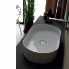 Wastafel in modern design keramische Zon maakte Italië 65x35 cm Viadurini