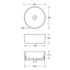 Keramische wastafel op aanrecht met verschillende afwerkingen Made in Italy - Ballen Viadurini