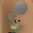 Keramische wastafel op aanrecht met verschillende afwerkingen Made in Italy - Ballen Viadurini