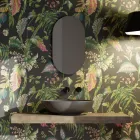 Opzetwastafel in glanzend of mat keramiek Made in Italy - Ferry Viadurini