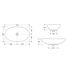 Opzetwastafel in glanzend of mat keramiek Made in Italy - Ferry Viadurini