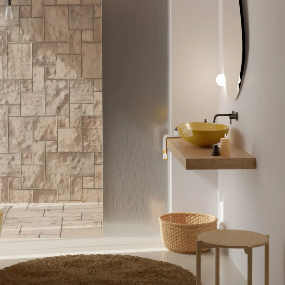 Opzetwastafel in glanzend of mat keramiek Made in Italy - Ferry Viadurini