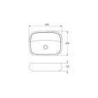 Moderne keramische aanrecht wastafel gemaakt in Italië, Gaiola Viadurini