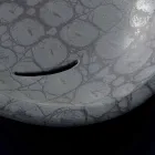 Aanrecht wasbak in grijs kokosnoot bedrukt keramiek gemaakt in Italië glanzend Viadurini