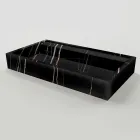 Aanrechtwastafel van marmerlook porselein, gemaakt in Italië - Cervia Viadurini