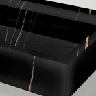 Aanrechtwastafel van marmerlook porselein, gemaakt in Italië - Cervia Viadurini