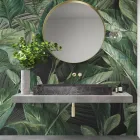 Aanrecht wastafel in porseleinen aardewerk met marmereffect Made in Italy - Cervia Viadurini