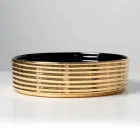 Aanrechtwastafel van gegolfd porselein, gemaakt in Italië - Vibrazione Viadurini