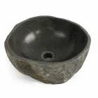 Aanrecht wastafel in natuurlijke riviersteen Agra Viadurini