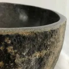 Aanrecht wastafel in natuurlijke riviersteen Agra Viadurini