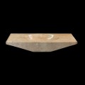 Handgemaakte design badkamergootsteen in grijze Vox-steen