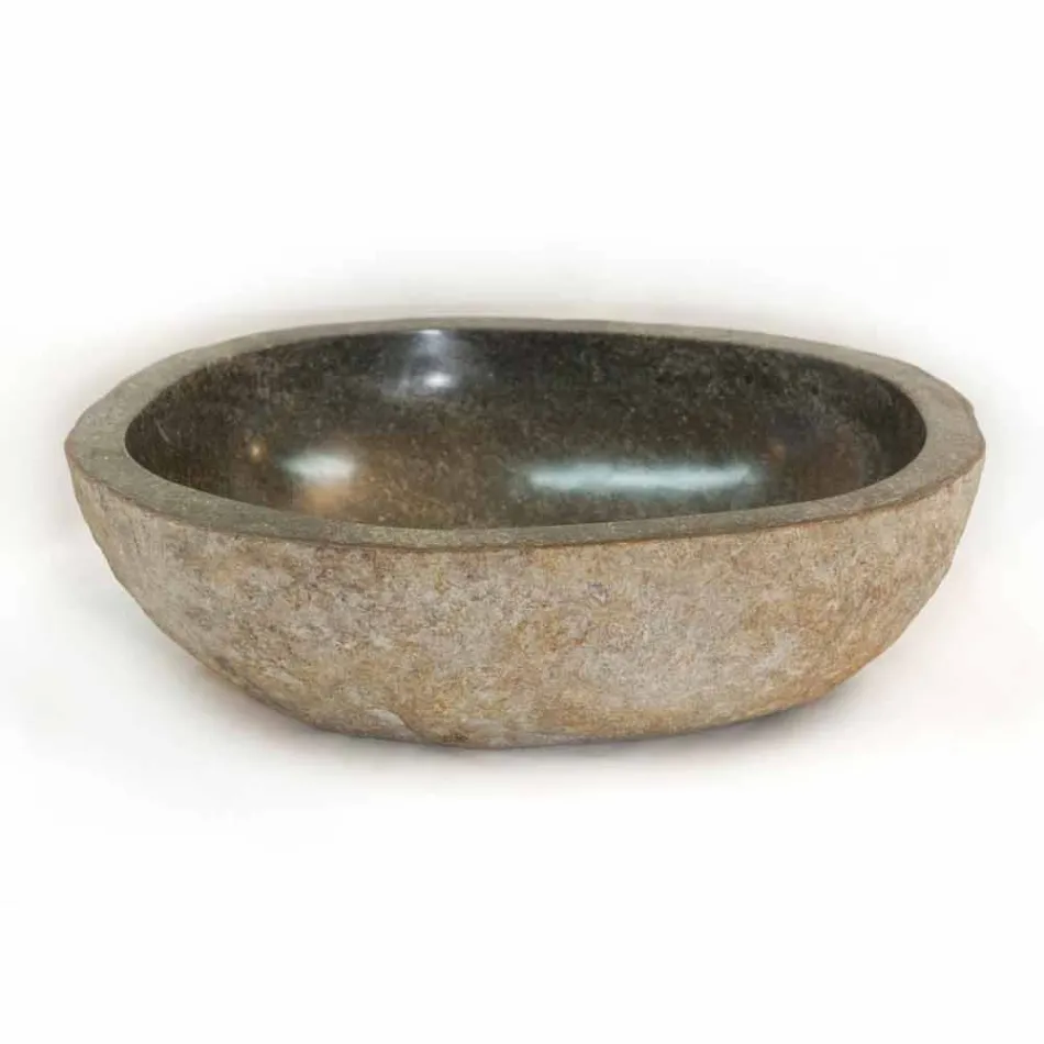 Kai natuurstenen aanrecht wastafel, uniek stuk Viadurini