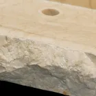 Sam White natuurstenen aanrecht wastafel, uniek stuk Viadurini