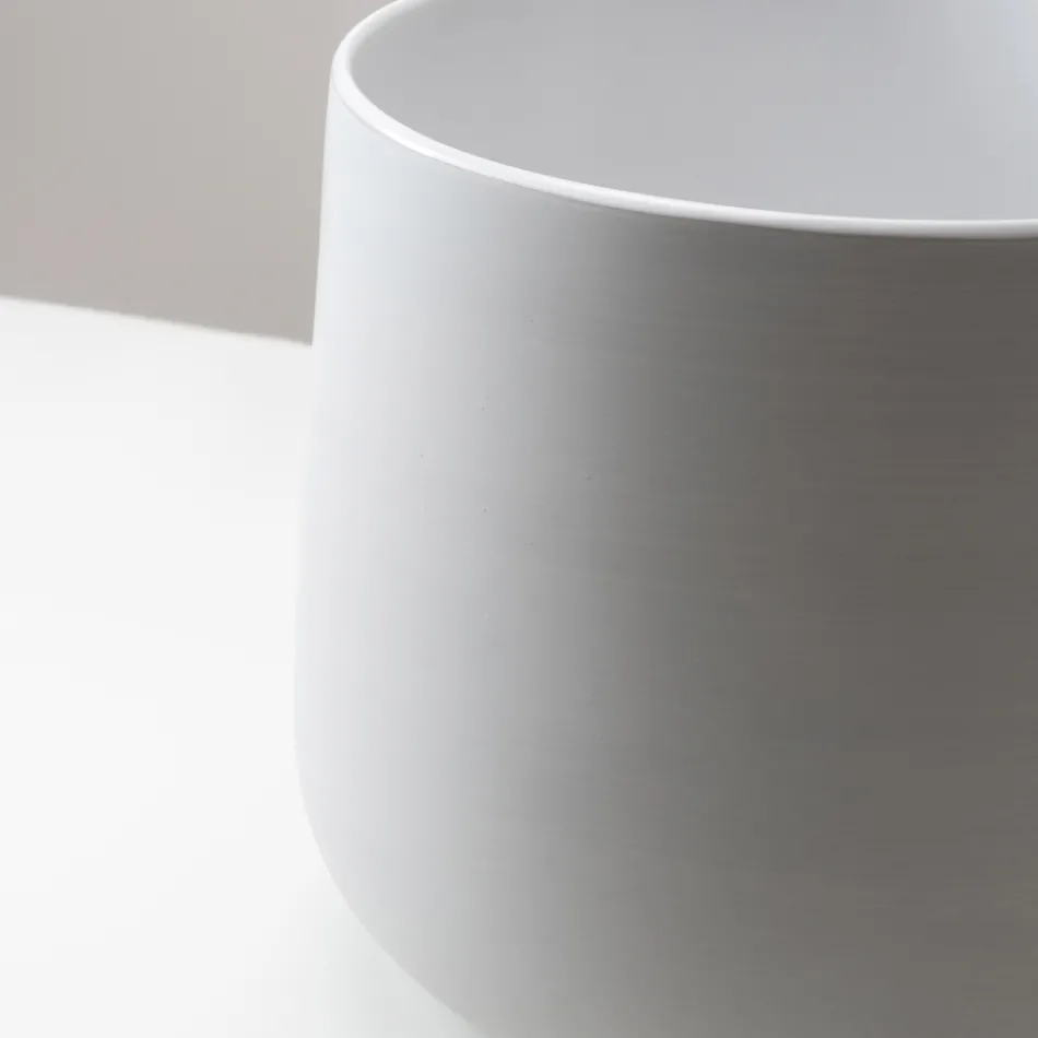 Handgedraaide porseleinen wastafel voor op het aanrecht - Nomad Viadurini