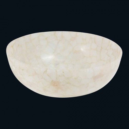 Wastafel in Tala kristalkwarts, stuk handgemaakte Viadurini