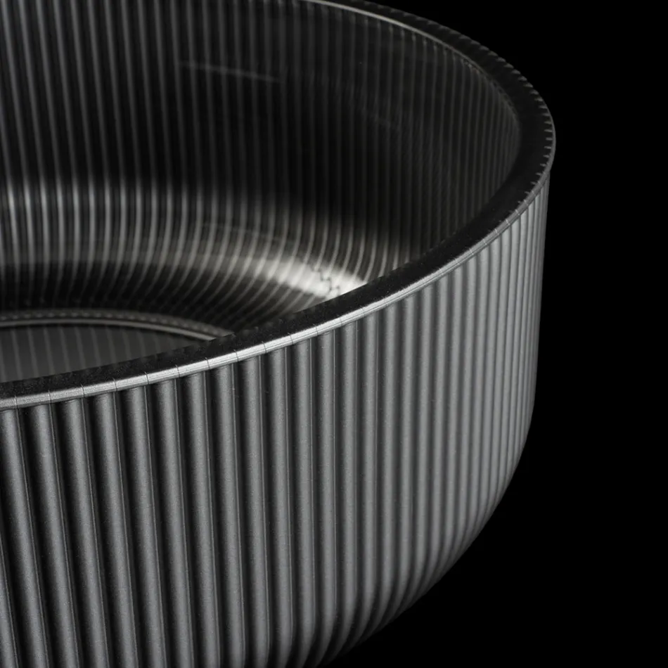 Aanrechtbladspoelbak van met hars gecoat en geverfd Venetiaans glas - Excelsior Viadurini