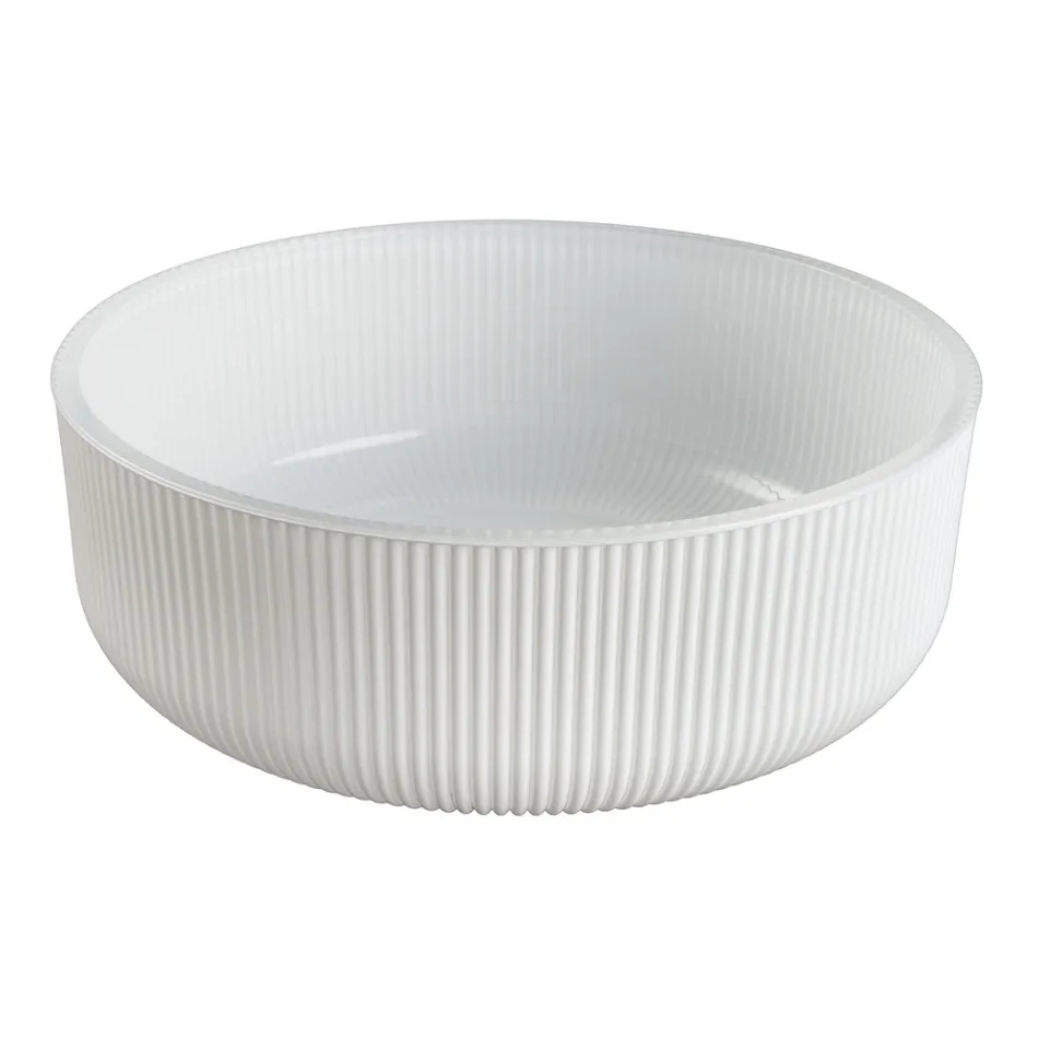 Aanrechtbladspoelbak van met hars gecoat en geverfd Venetiaans glas - Excelsior Viadurini