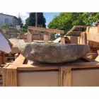 Aanrecht Wastafel Handgemaakt in Riviersteen - Aurea Viadurini