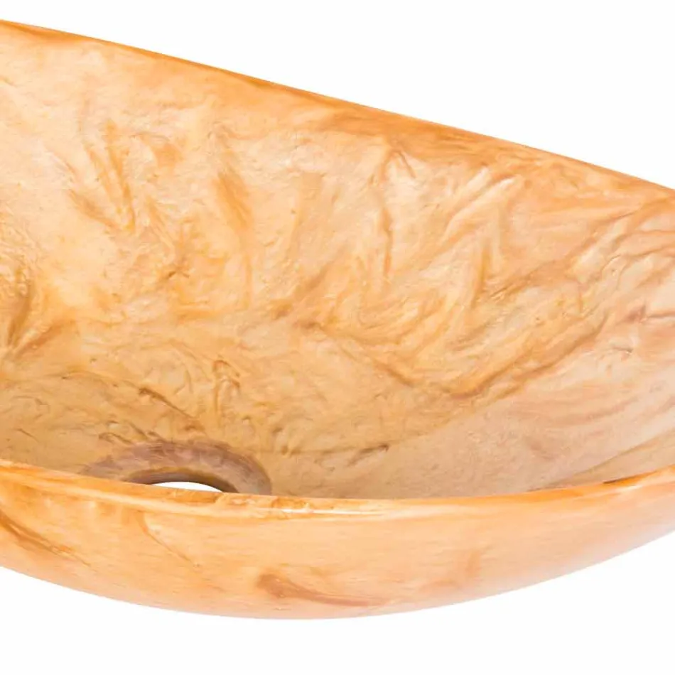 Moderne handgemaakte hars aanrecht wastafel - Malegno Viadurini