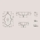 Moderne wastafel in glanzend keramiek Made in Italy - Cube Viadurini