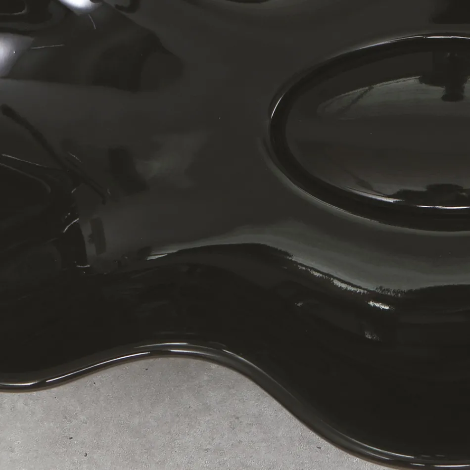 Moderne wastafel in glanzend keramiek Made in Italy - Cube Viadurini