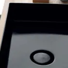 Wastafel support moderne zwarte keramische Icon Alice Keramiek Viadurini