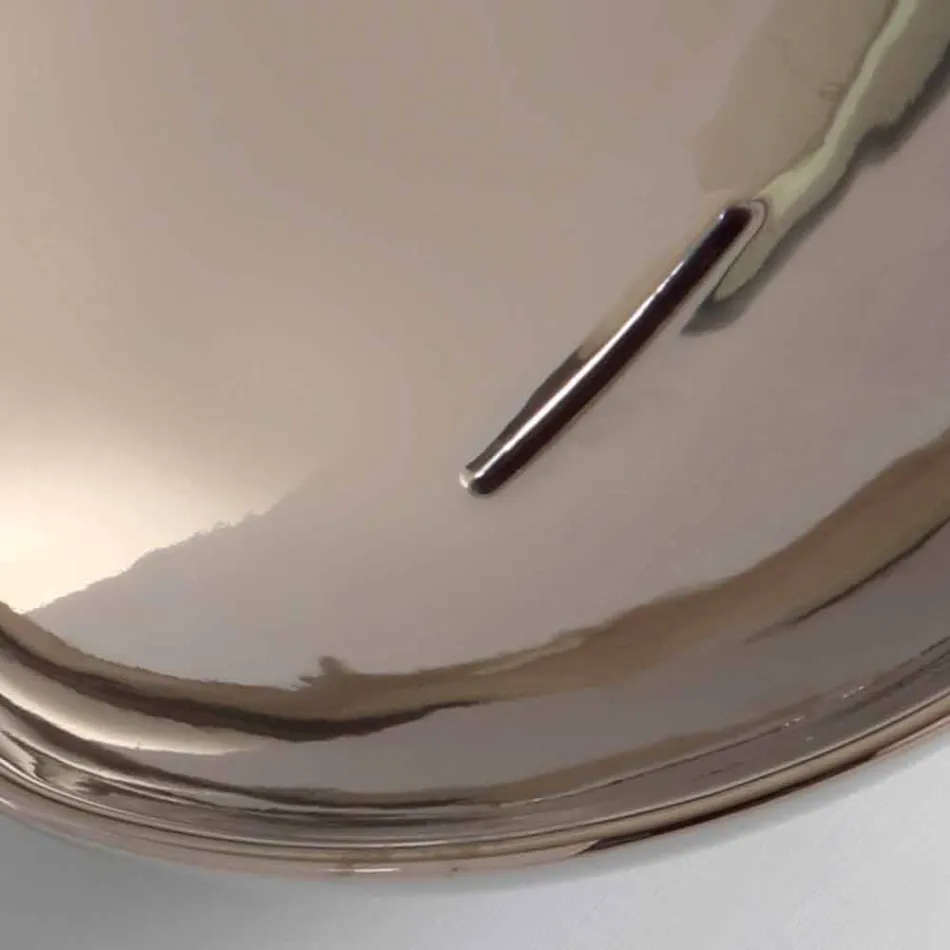 Moderne aanrecht keramische wasbak in platina gemaakt in Italië Animals Viadurini