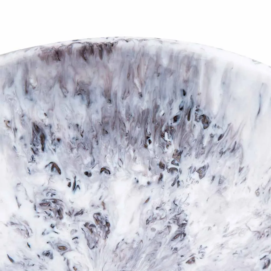 Moderne wastafel in bruin en zwart kunststof - Dogliola Viadurini