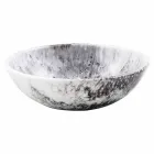 Moderne wastafel in bruin en zwart kunststof - Dogliola Viadurini