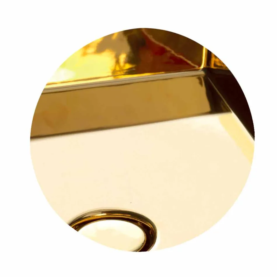 Aanrecht of aan de wand gemonteerde keramische wastafel L 75 cm gemaakt in Italië, Gais Viadurini