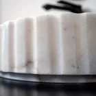 Ovale opzetwastafel voor de badkamer van wit marmer - Cunzite Viadurini