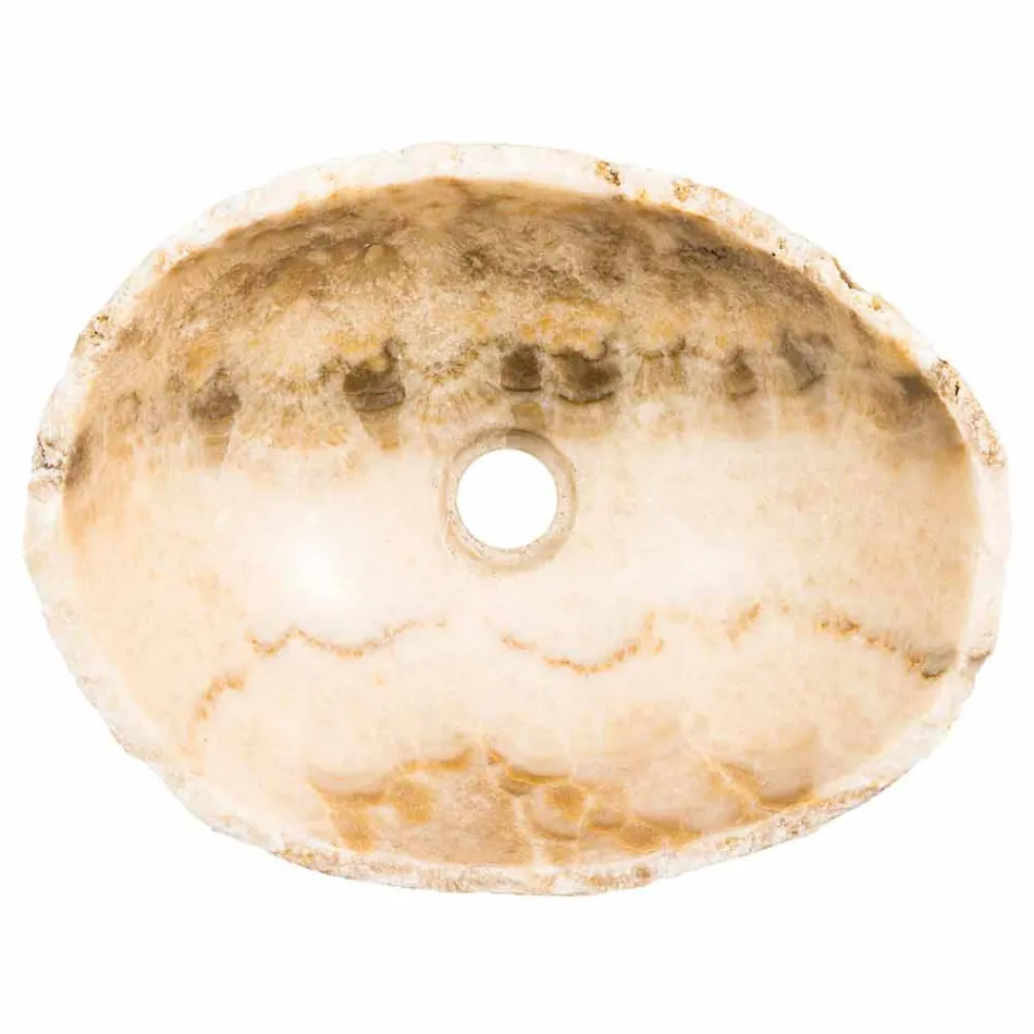 Handgemaakte Onyx Stone aanrecht wastafel - Barolo Viadurini