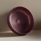 Badkamerwastafel op aanrecht gemaakt van vuurklei, gemaakt in Italië - Tallone Viadurini