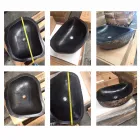 Aanrecht één werkstukhouder Hassan basalt Viadurini