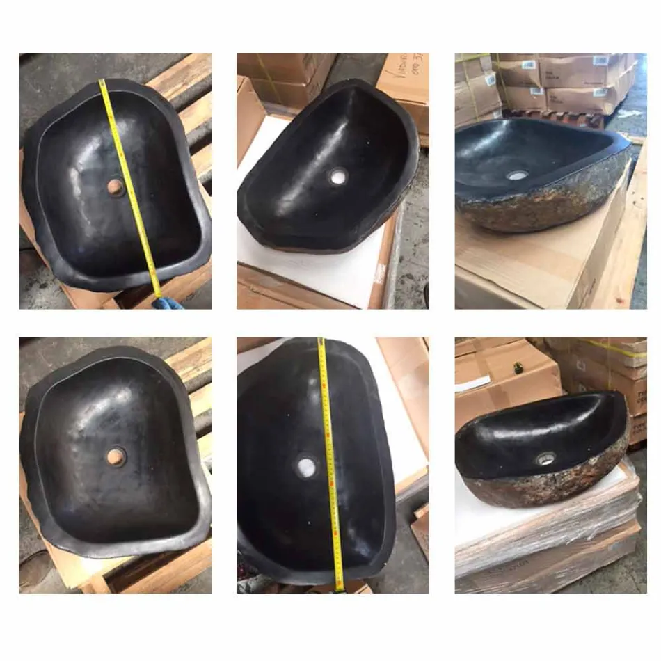 Aanrecht één werkstukhouder Hassan basalt Viadurini