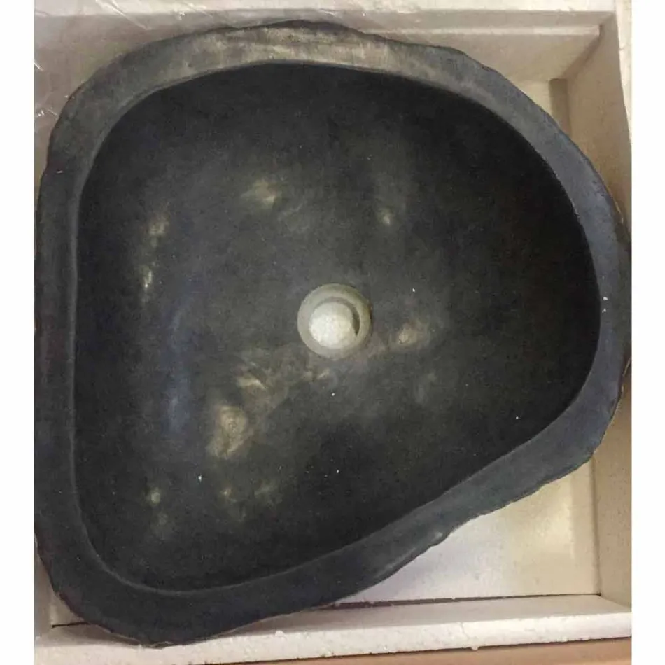 Aanrecht één werkstukhouder Hassan basalt Viadurini