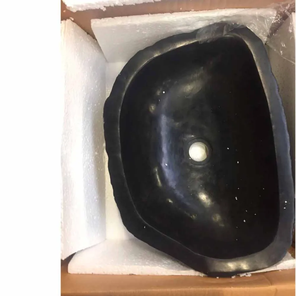 Aanrecht één werkstukhouder Hassan basalt Viadurini